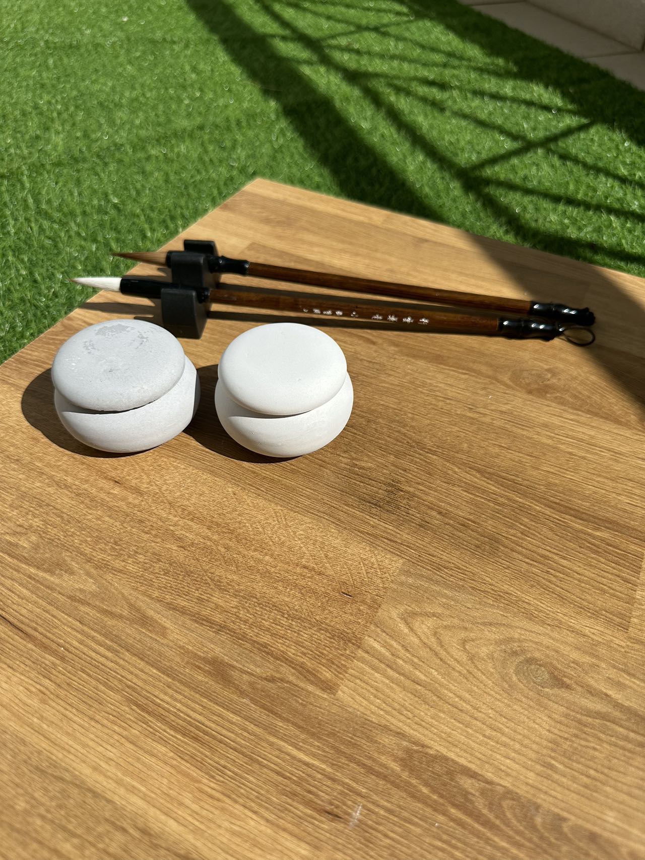 Round Concrete Container with Lid