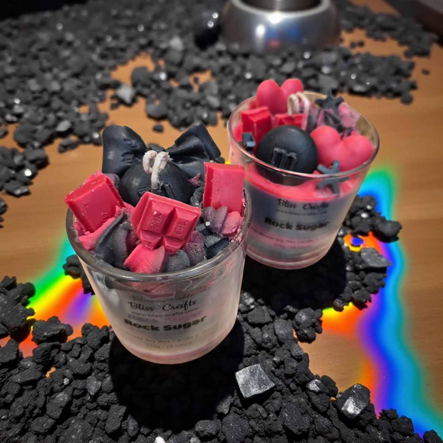 Κερί Σαντιγί Rock Sugar---Bliss Crafts Soy wax Dessert Candle