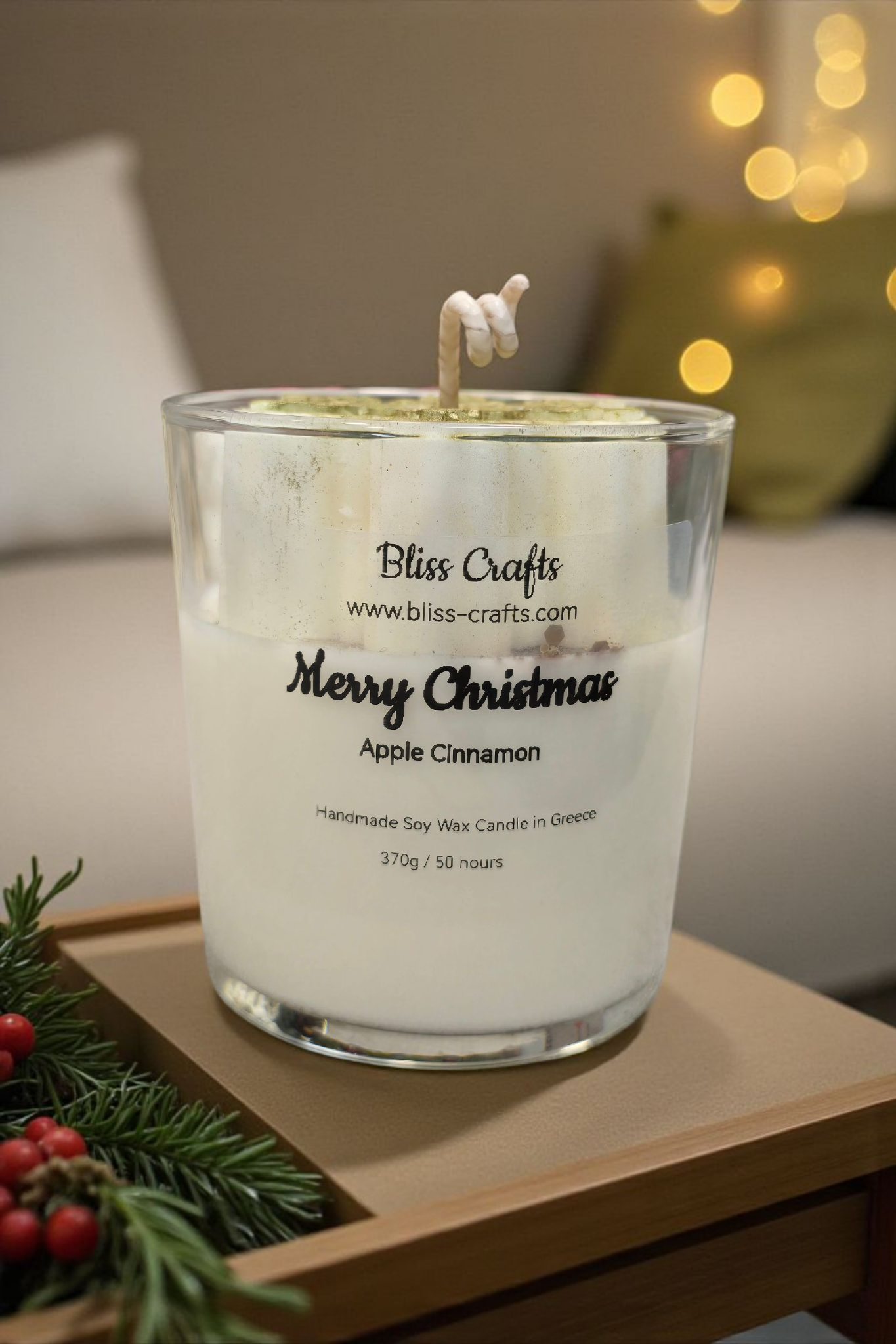 Κερί Σόγιας Χριστουγεννιάτικο  Snow Flake