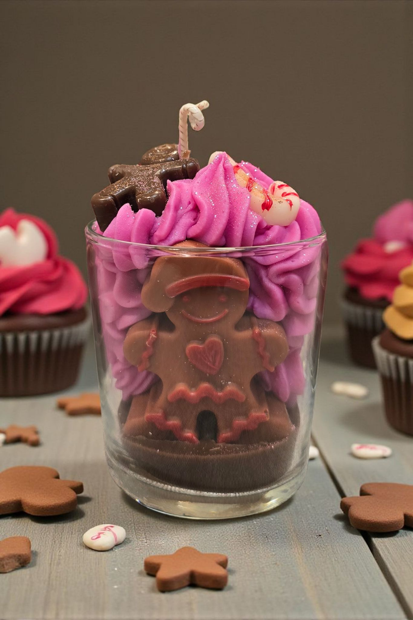 Κερί Σόγιας Χριστουγεννιάτικο Gingerbread – Άρωμα GingerBread Cookie