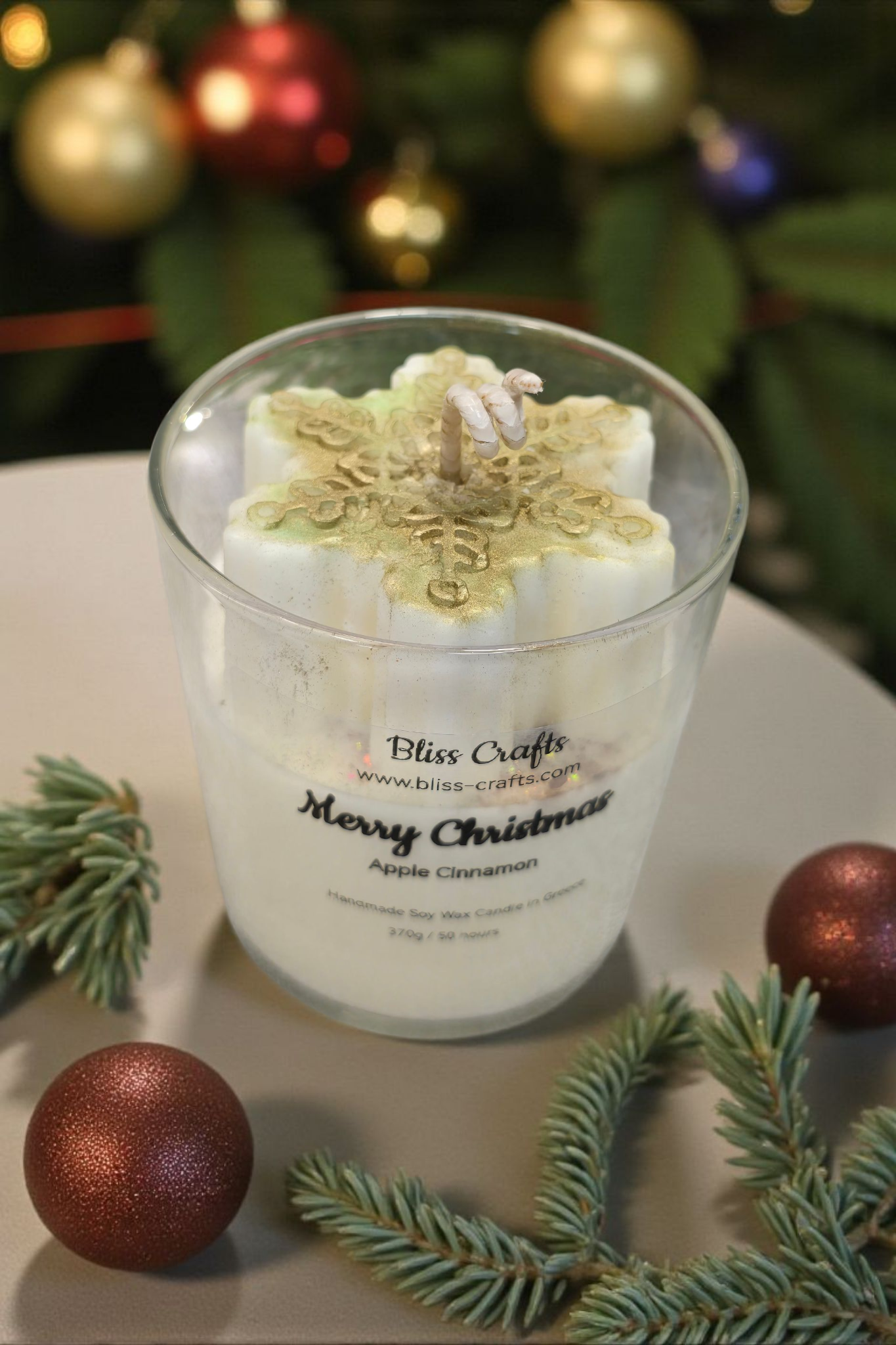 Κερί Σόγιας Χριστουγεννιάτικο  Snow Flake