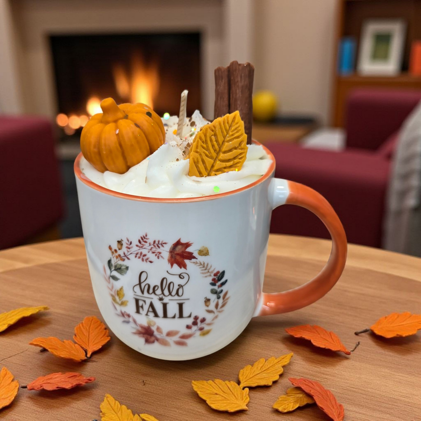 🍂 Hello Fall –Bliss Crafts Σόγιας Κερί Καραμέλα Latte (500g)