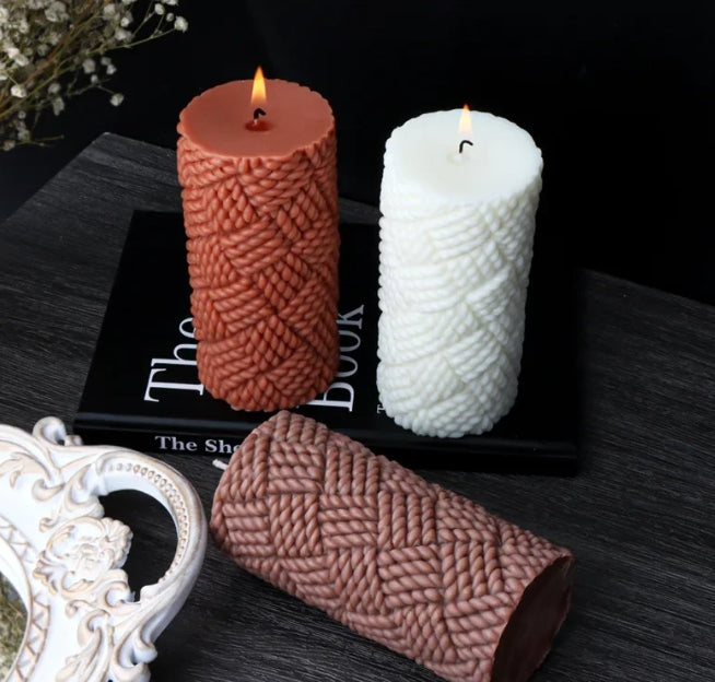 Relief Rope Cylinder Candle