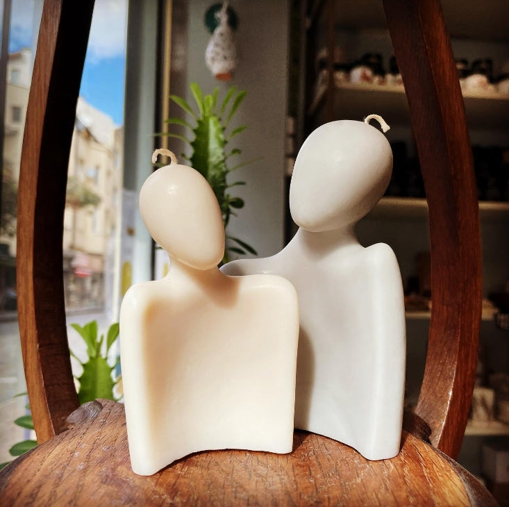 Abstract Minimalist Couple Candle