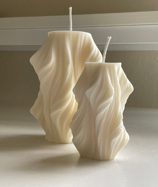 Geometric Wave Candle