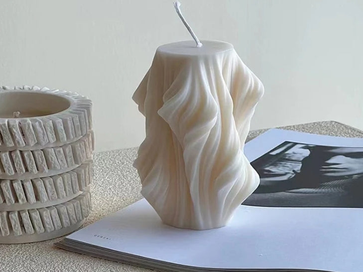 Geometric Wave Candle