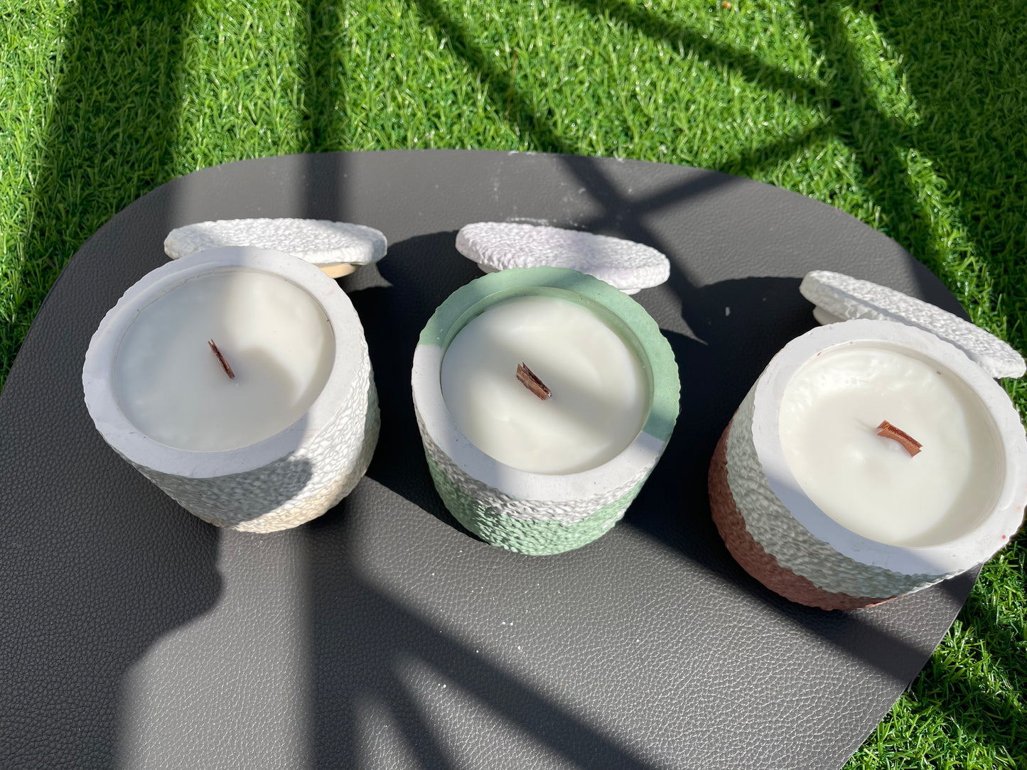 Concrete Jar Scented Soy Wax Candles