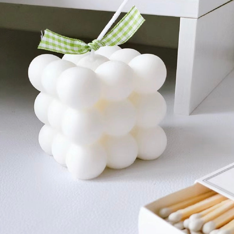 3 Shapes Bubble Cube  Candle