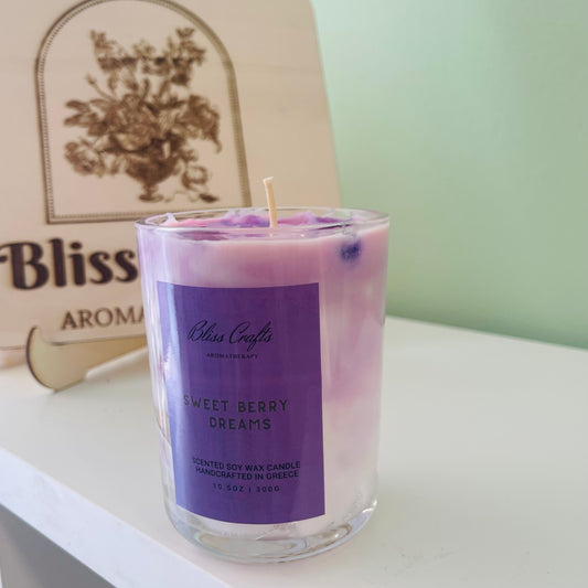 Dessert Candle With Ice cubes --Sweet Berry Dreams