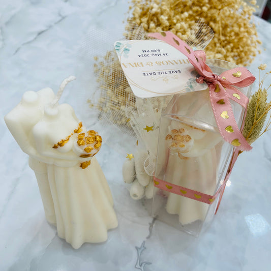 Μπομπονιέρα Bride and Groom Candle