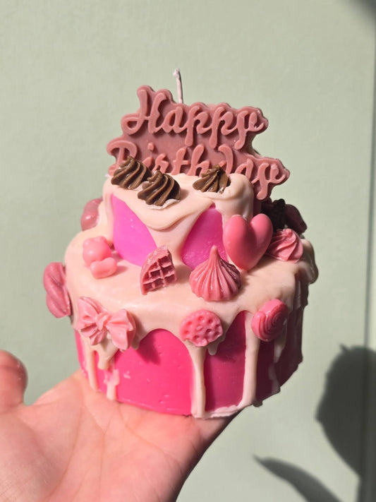 Cake Candle---Κερί Δύο-Στρωμάτων Κέικ-Bliss Crafts