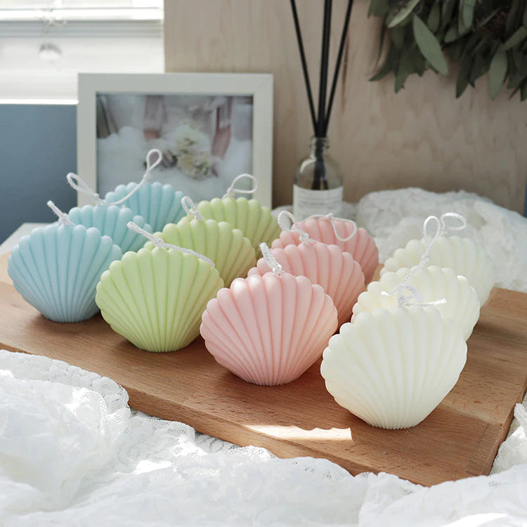 Clam Shell Pillar Soy Candle