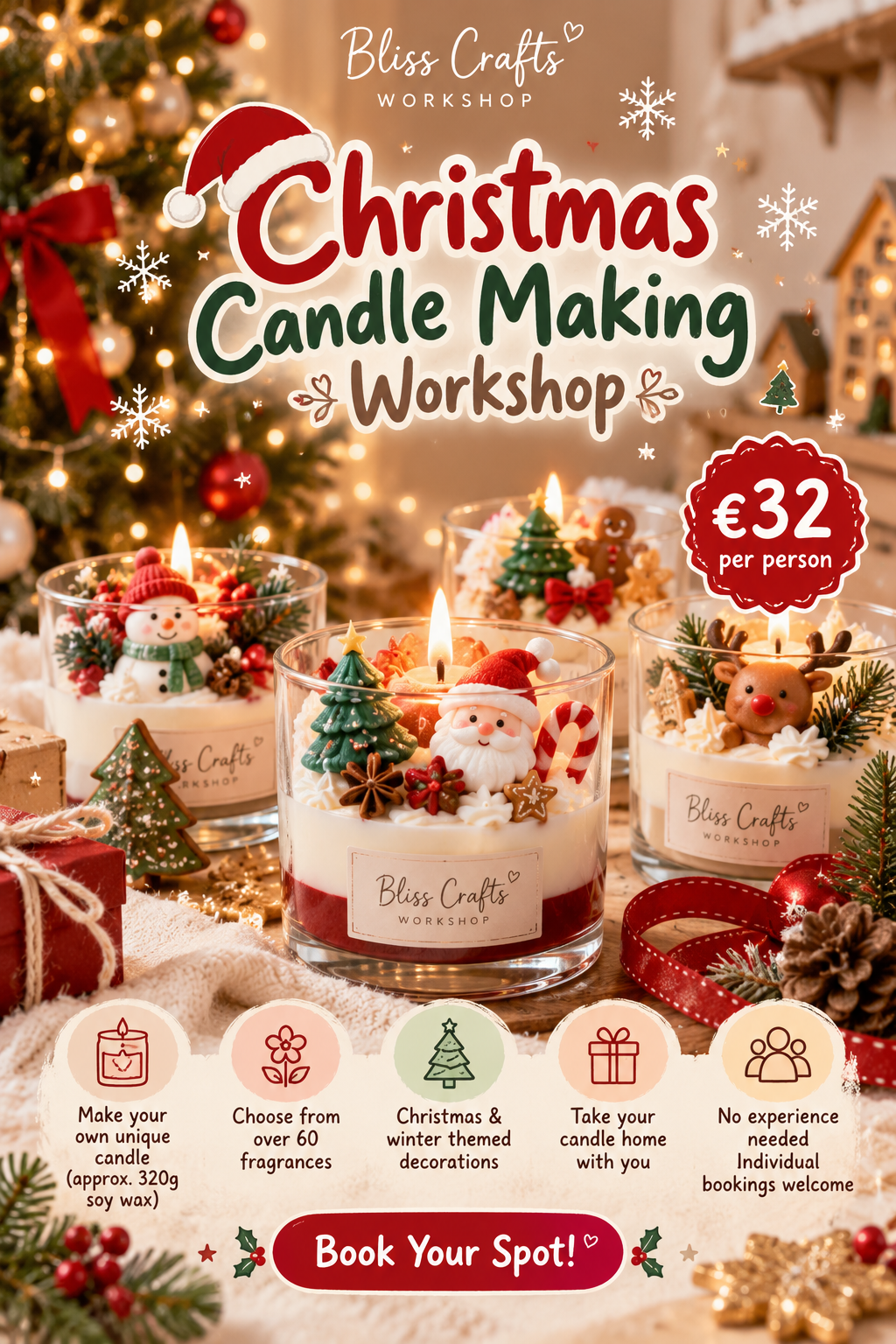 Christmas & Winter Candle Making Workshop 🎄🎅