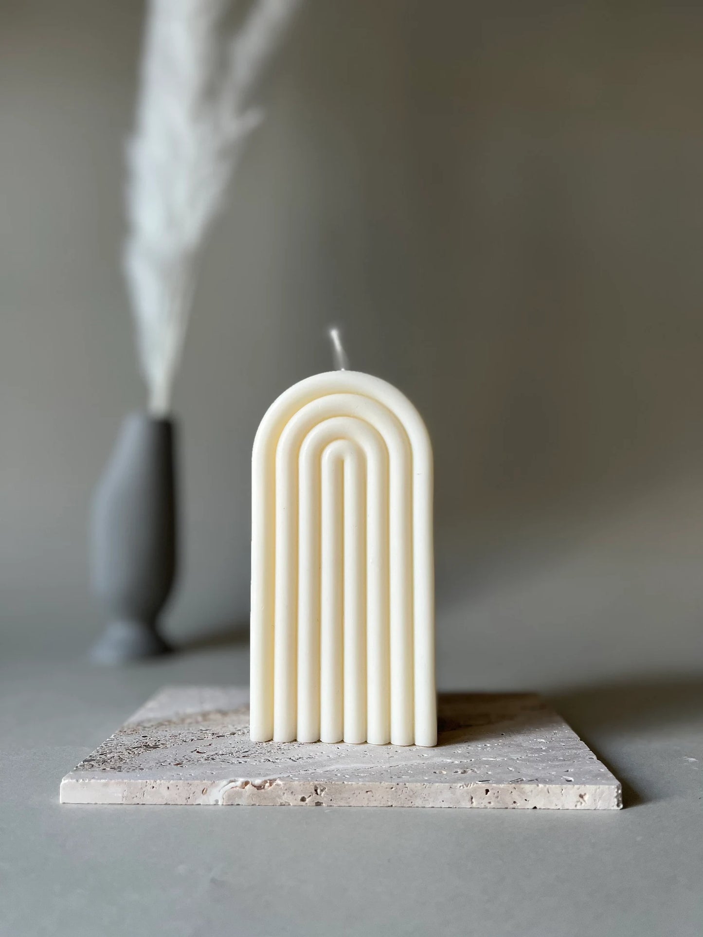 Arch soy wax decorative candle | Sculpture Home decor candle