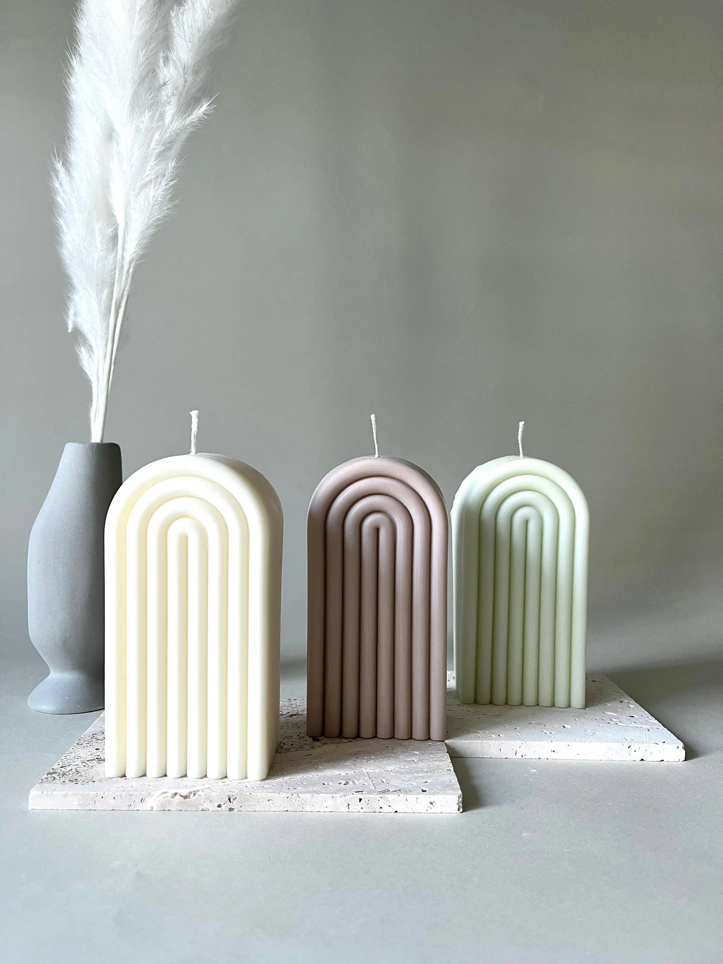 Arch soy wax decorative candle | Sculpture Home decor candle