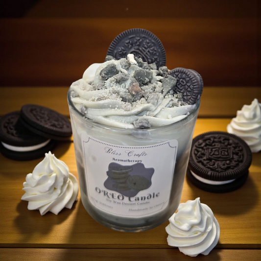 Κερί Oreo με σαντιγί – Bliss Crafts Soy wax Dessert Candle