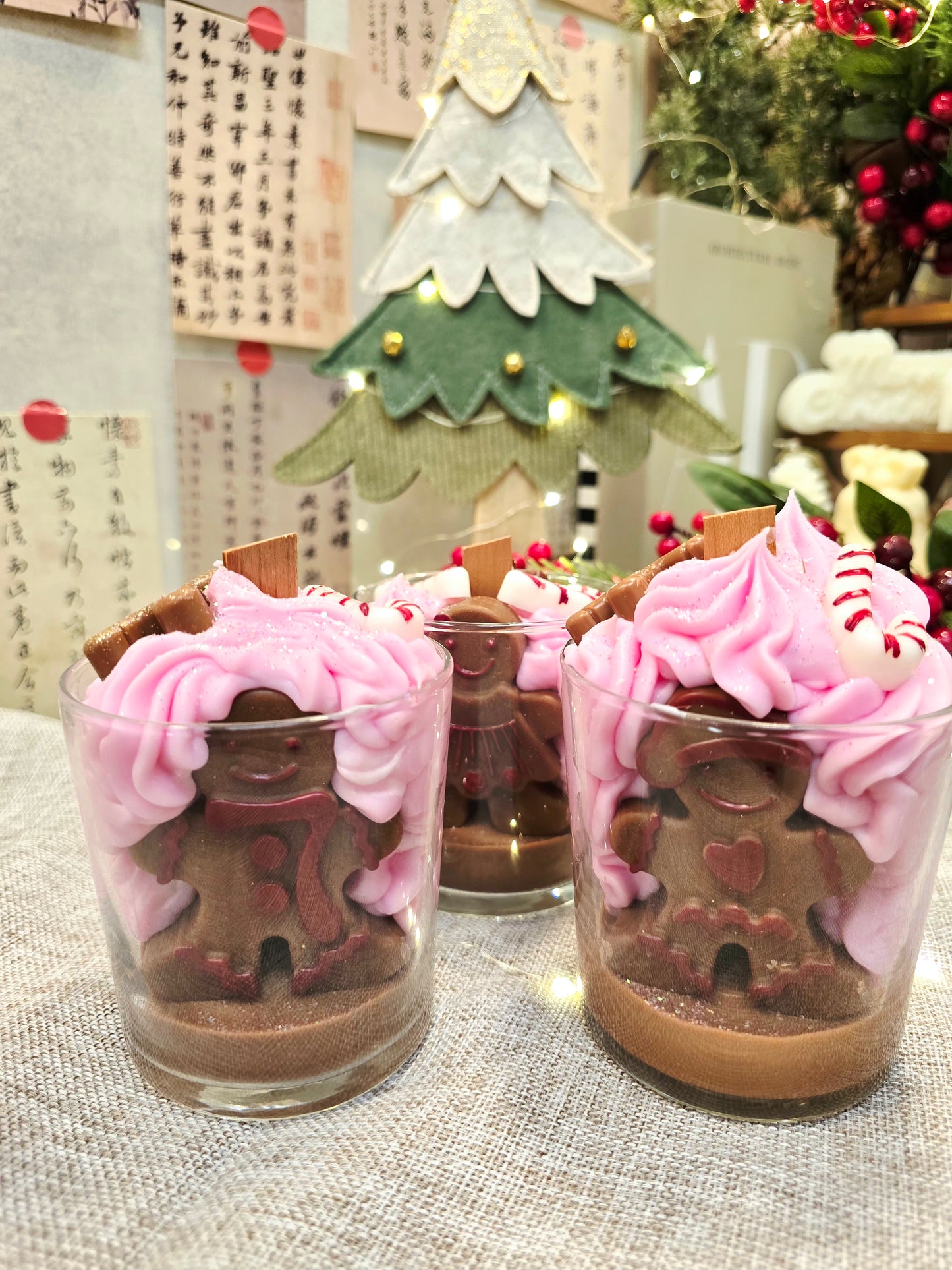 Κερί Σόγιας Χριστουγεννιάτικο Gingerbread – Άρωμα GingerBread Cookie