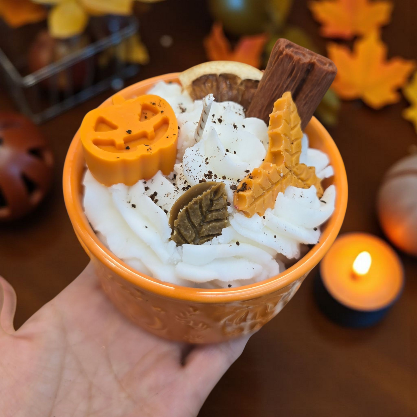 Κερί σόγιας Pumpkin Latte  ---Bliss Crafts Soy wax Candle