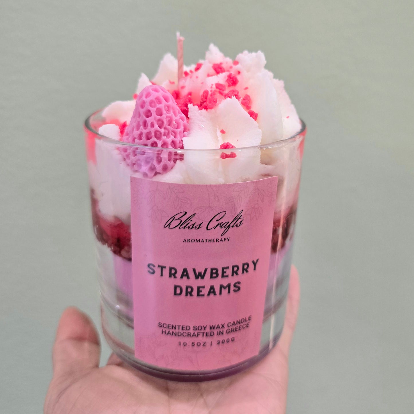 Whipped Cream  Dessert Candle---Strawberry  Dreams