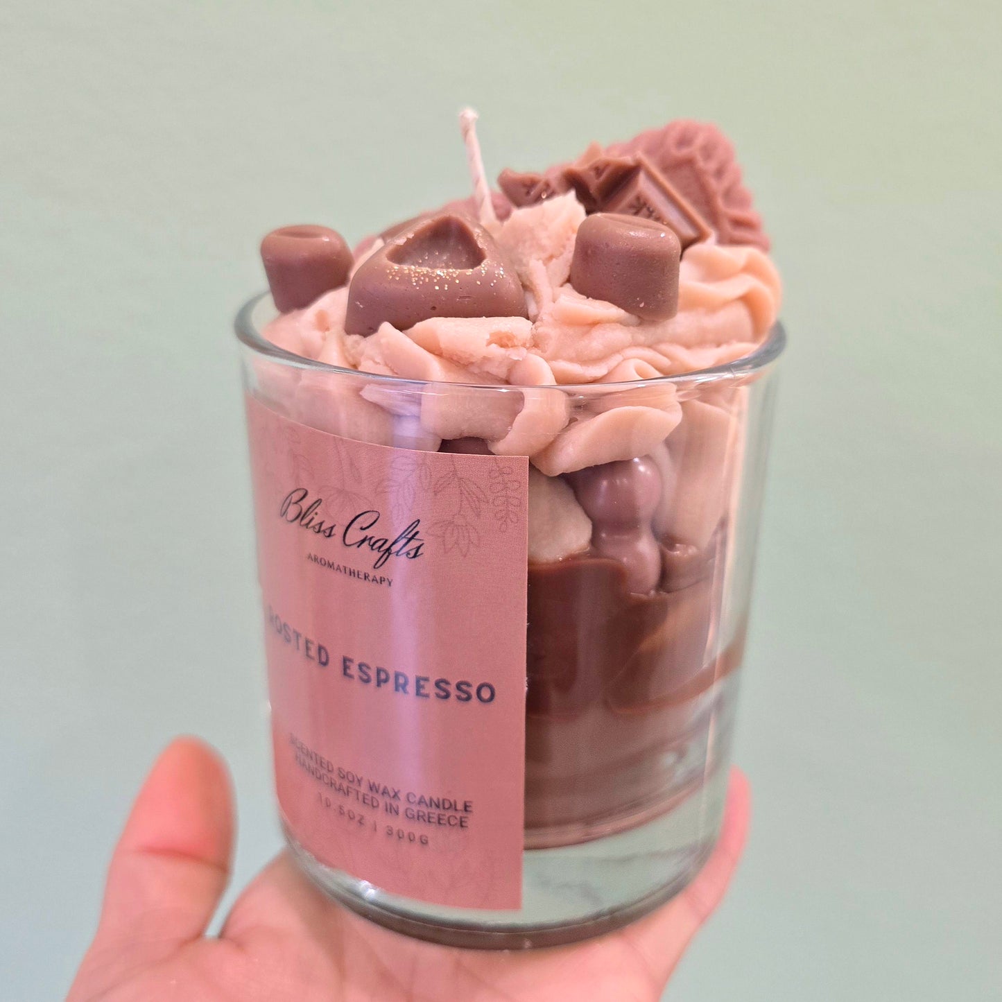 Whipped Cream  Dessert Candle---Roasted Espresso