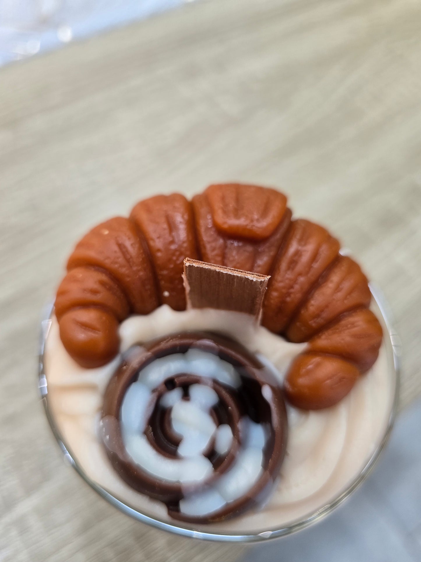 Κερί Σόγιας Cinnamon Roll--Bliss Crafts Soy wax Dessert Candle