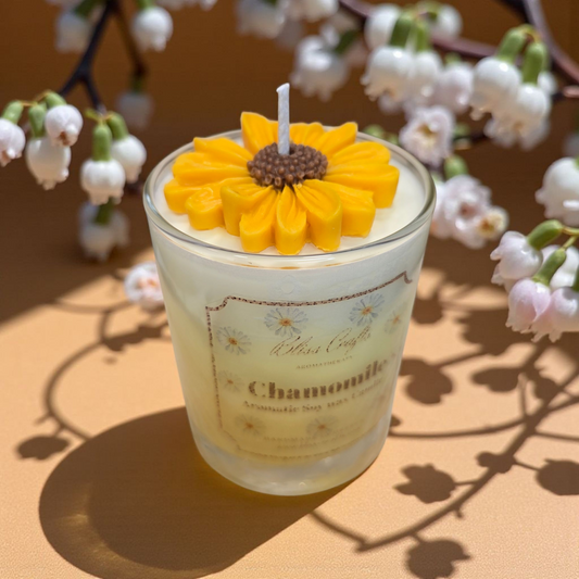 Κερί σόγιας Chamomile ---Bliss Crafts Soy wax Candle